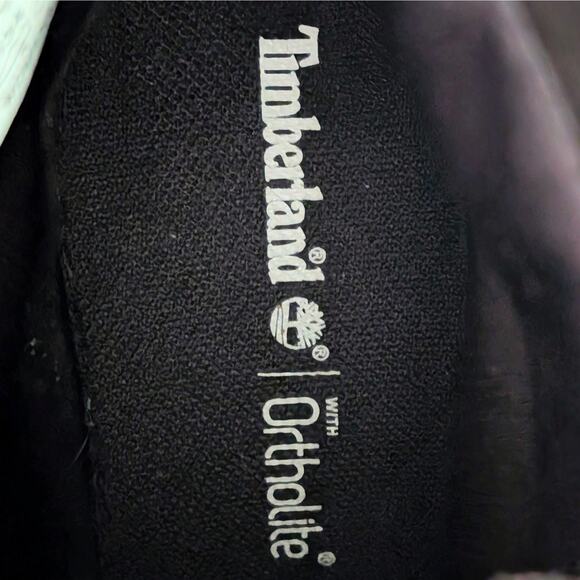 Timberland Glancy Lace-Up Boots Womens 9 Burgundy Leather Block Heel A18Z6 - Picture 9 of 13